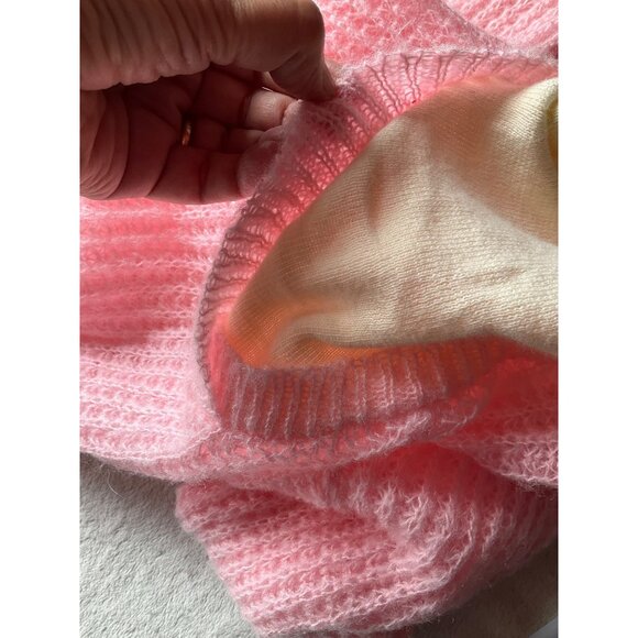 Vintage Charisma Girls Sz 8 Turtle neck Sweater pink Preppy Shabby Chic - Picture 8 of 10